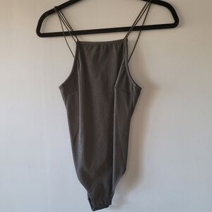 NWT CupShe Ribbed Spaghetti Strap Bodysuit, Medium